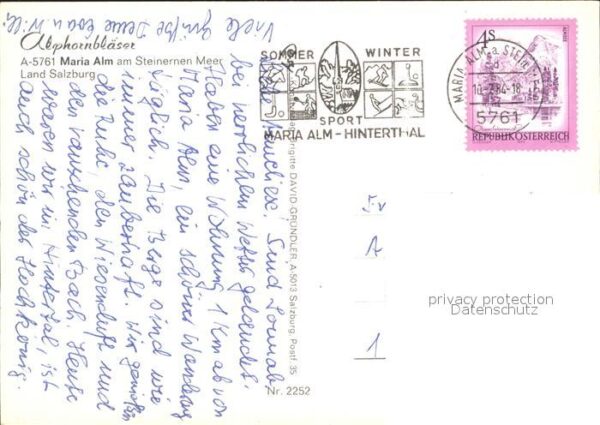 Maria Alm Steinernen Meer Alphornbläser Kirche – Bild 2