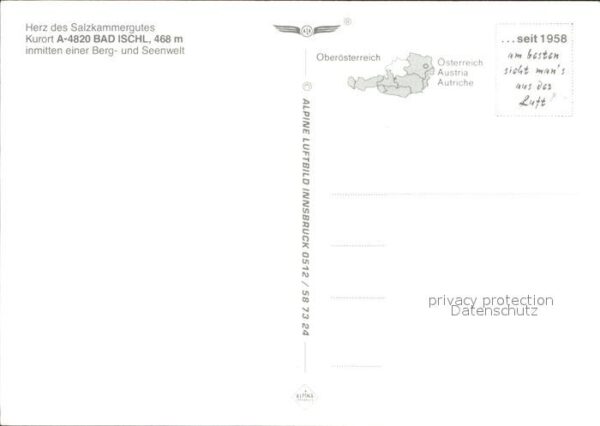 Bad Ischl Salzkammergut Fliegeraufnahme – Bild 2