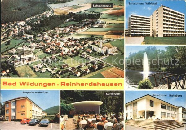 Reinhardshausen Fliegeraufnahme Sanatorium Wildetal und