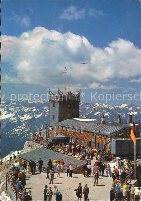 Zugspitze Münchener Haus Aussichtsterrasse Zugspi