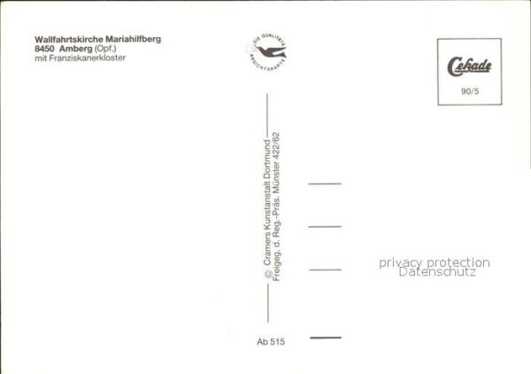 Amberg Oberpfalz Wallfahrtskirche Mariahilfberg mit Fran – Bild 2