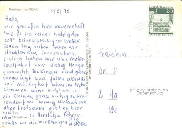 Insel Foehr Dorfpartie Trachtenmädchen – Bild 2