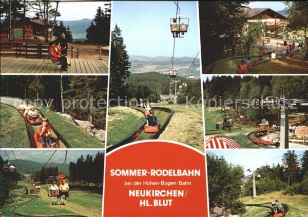 Neukirchen Heilig Blut Sommer Rodelbahn bei der Hohen Bogen Ba
