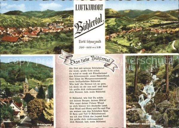 Buehlertal Panorama Ortseingang Gortelbach Wasserf
