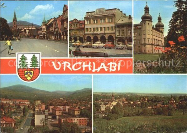 Vrchlabi Polska ulice Hotel Labut Zamek sidlo Kr