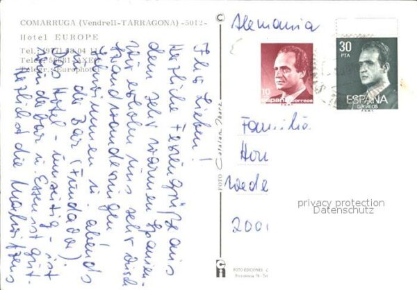 Comarruga Hotel Europe Strand Fliegeraufnahme – Bild 2