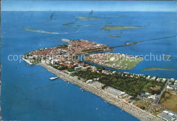 Grado Gorizia Isola del Sole dall'aereo