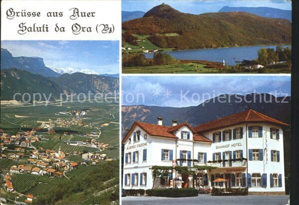 Auer Ora Suedtirol Total Panorama Albergo Stazione Bahnhof