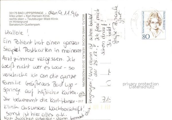 Bad Lippspringe Karl Hansen Klinik Teutoburger Wald Kli – Bild 2