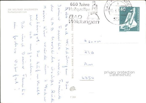 Bad Wildungen Kurbadsanatorium Speisesaal Halle Halle – Bild 2
