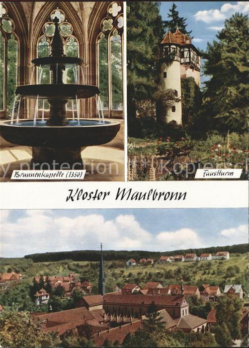 Maulbronn Kloster Maulbronn Brunnenkapelle Faustt