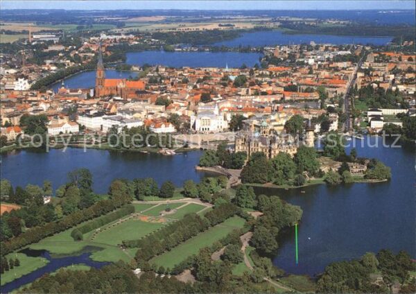 Schwerin Mecklenburg Fliegeraufnahme