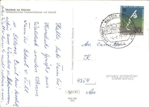 Waldeck Edersee Mittelalterliche Fachwerkhäuser mit Sch – Bild 2