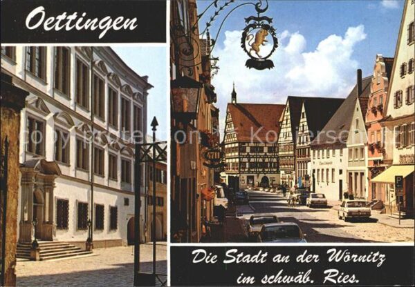 Oettingen Schlossstrasse und Fürstl Schloss