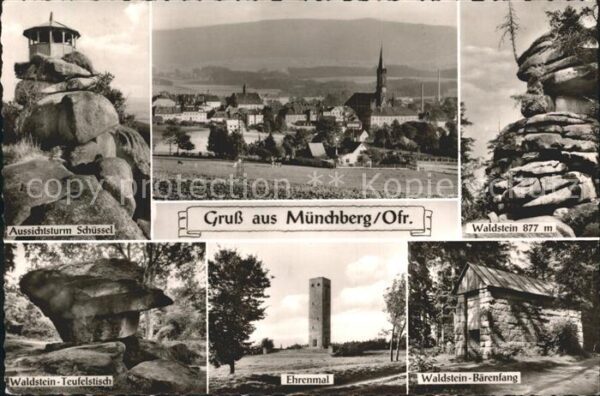 Muenchberg Oberfranken Aussichtsturm Schüssel Ehrenmal Waldste