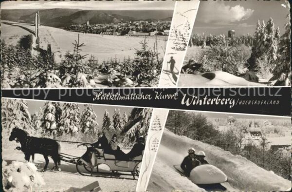 Winterberg Hochsauerland Pferdeschlitten Konditorei Cafe Müller