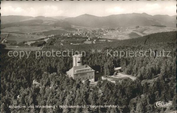 Winterberg Hochsauerland Astenturm Fliegeraufnahme