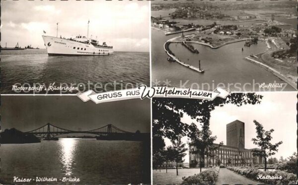 Wilhelmshaven Fliegeraufnahme Kaiser-Wilhelm-Brücke %