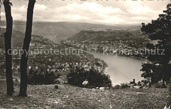 Boppard Rhein Blick vom Gedeonseck