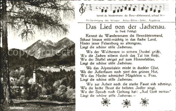 Jachenau Gasthaus Pension Zur Jachenau mit Lied