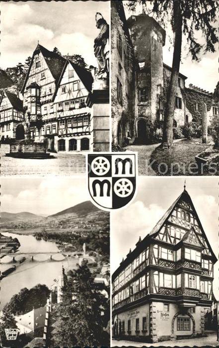 Miltenberg Main Fachwerkhäuser Mainpartie