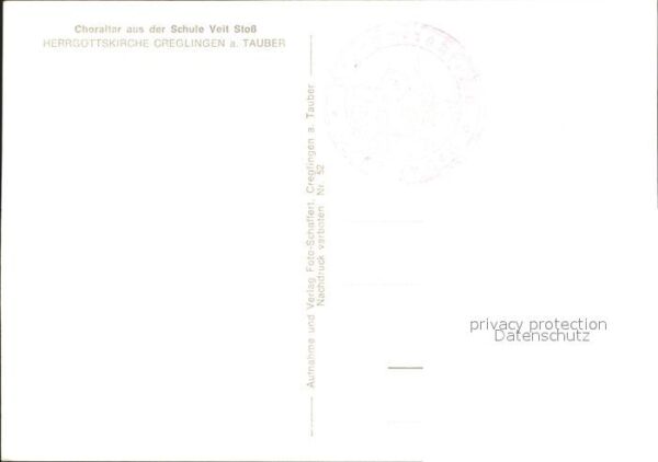 Creglingen Choraltar Herrgottskirche – Bild 2