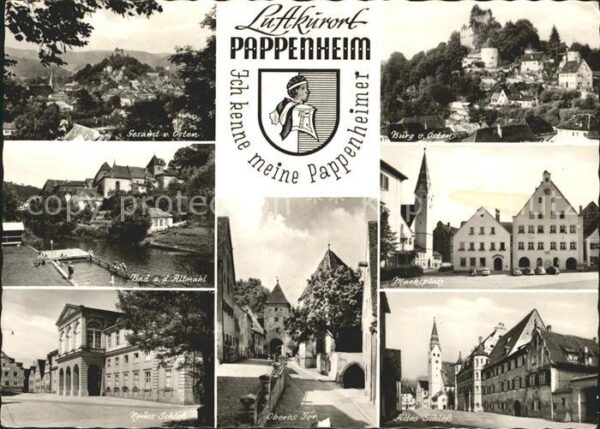 Pappenheim Mittelfranken Burg Freibad Marktplatz Schloß Oberes-T