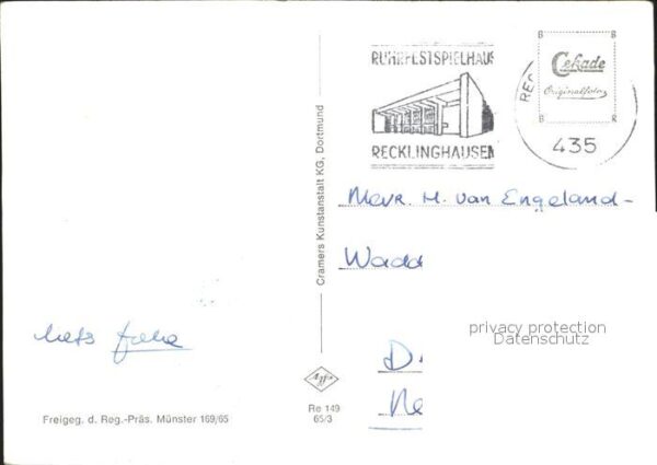 Recklinghausen Westfalen Fliegeraufnahme Haus der Rhurfestspiele – Bild 2