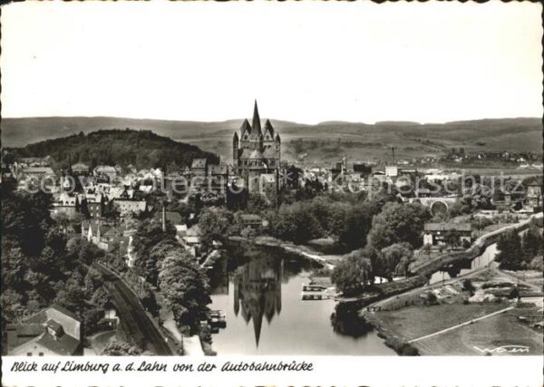 Limburg Lahn Blick von Autobahnbrücke