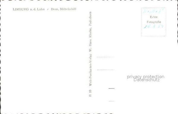 Limburg Lahn Dom Mittelschiff – Bild 2