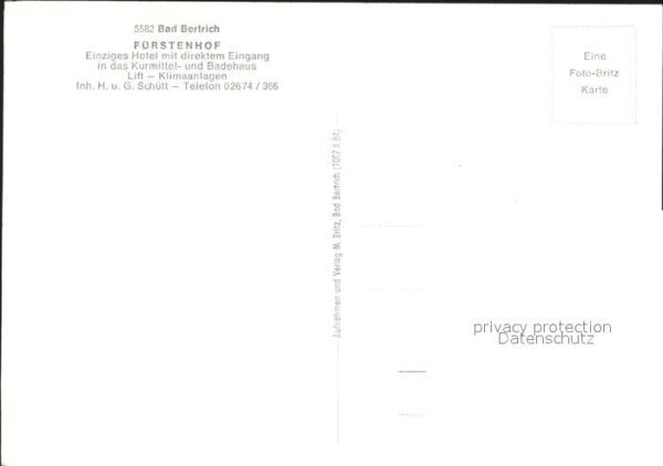 Bad Bertrich Kurgarten Fürstenhof Hotel – Bild 2