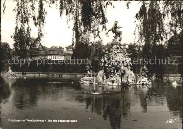 Veitshoechheim Rokokogarten mit Pegasusgruppe
