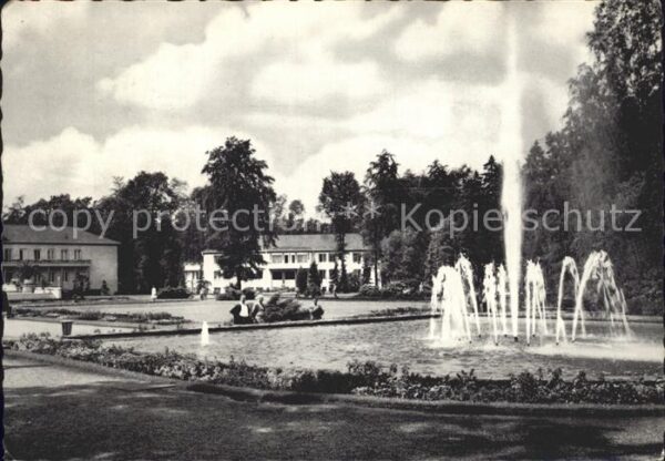 Bad Lippspringe Kursanatorium mit Leuchtfontäne
