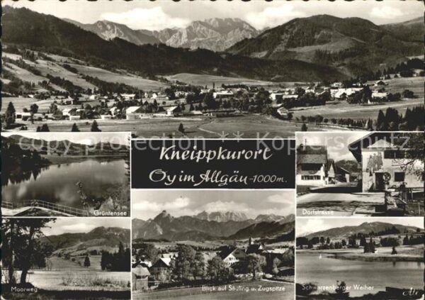 Oy-Mittelberg Kneippkurort Säuling mit Zugspitze Schw