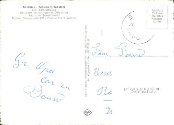 Ohlsbach Gasthaus Pension zum Rebstock – Bild 2
