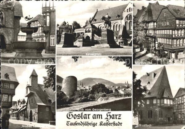 Goslar Kaiserplatz Marktstrasse Brunnen Brustt