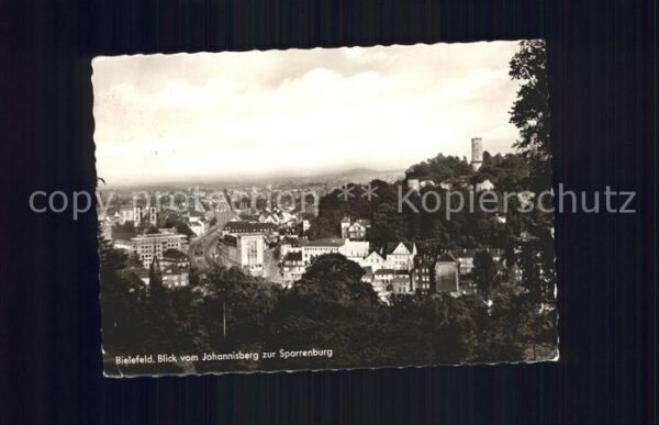Bielefeld Blick vom Johannisberg zur Sparrenburg