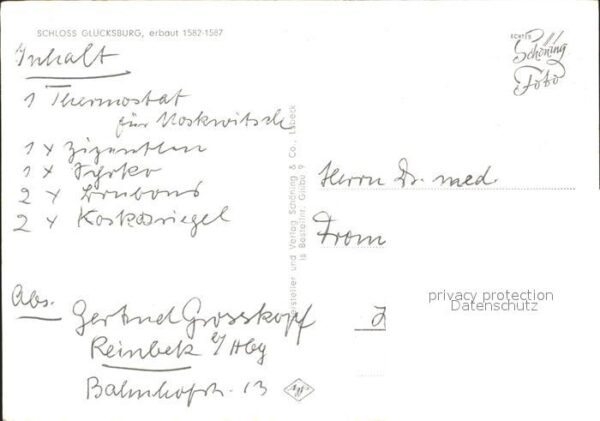 Gluecksburg Ostseebad Fliegeraufnahme Schloss – Bild 2
