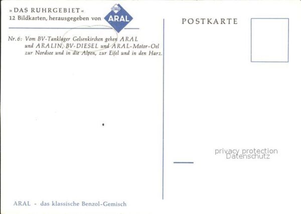 Gelsenkirchen Künstlerkarte Das Ruhrgebiet Tanklager – Bild 2