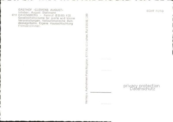 Davensberg Gasthaus Clemens August – Bild 2