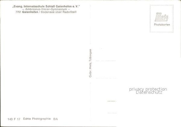 Gaienhofen Fliegeraufnahme Schloss  Ambrosius-Blas – Bild 2