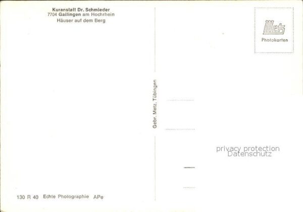 Gailingen Kuranstalt Dr. Schmieder – Bild 2