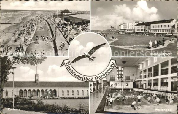 Norderney Nordseebad Nordstrand Kleingolf Kurhaus Wellenbad