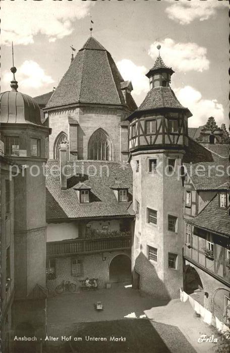 Ansbach Mittelfranken Alter Hof am Unteren Markt