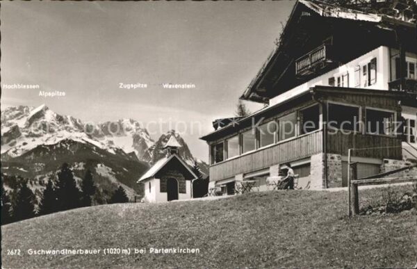 Partenkirchen Gschwandtnerbauer Alpspitze Zugspitze W