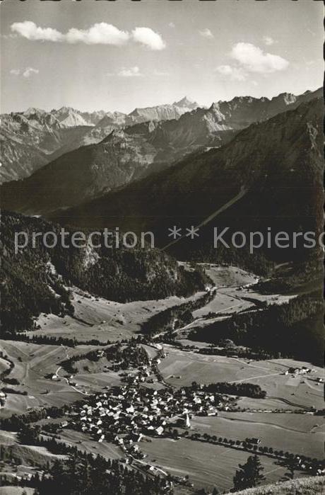 Bad Oberdorf Blick vom Hirschberg mit Hochvogel