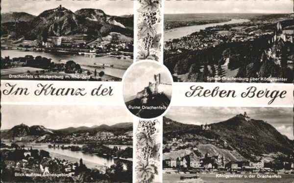 Koenigswinter Drachenfels Wolkenburg Rhöndorf Schloss