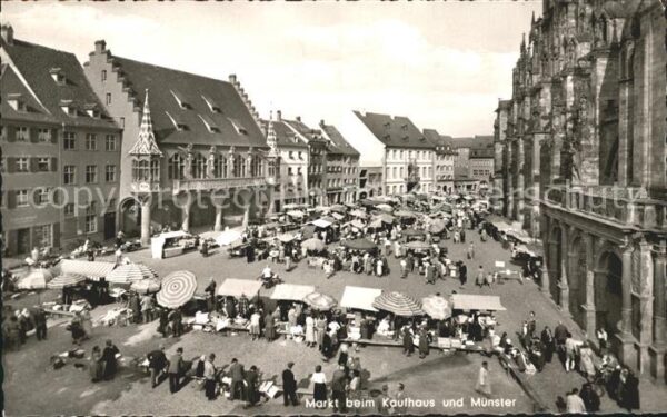 Freiburg Breisgau Marktplatz Hist Kaufhaus Münster