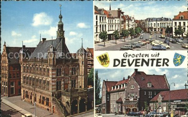Deventer Rathaus Strassenpartie Teilansicht