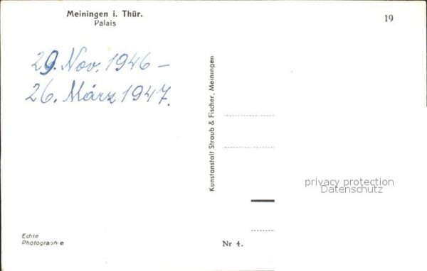 Meiningen Thueringen Palais Fontäne – Bild 2